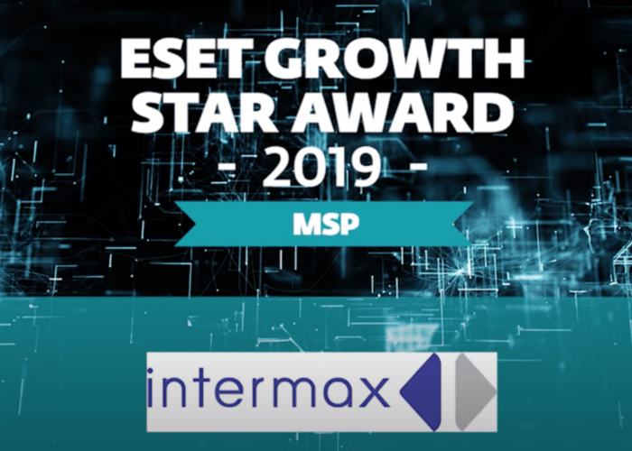 Intermax wint ESET Growth Star Award